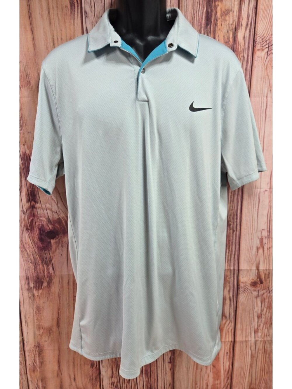 Nike Golf Mens Modern Fit Dri-Fit Polo Large Lantana Golf Club